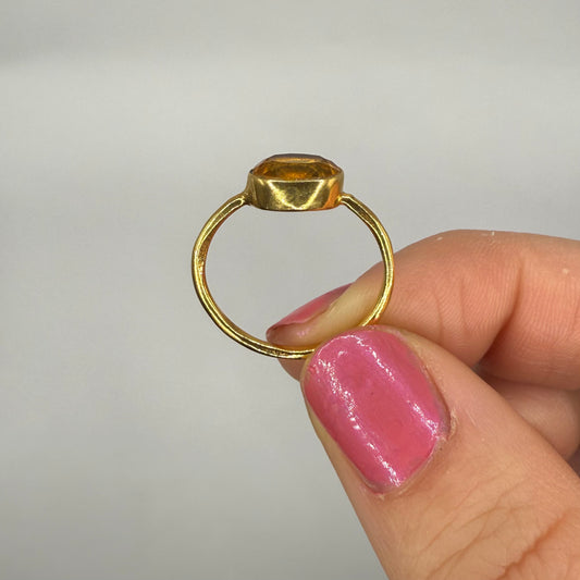 Orange Gemstone Ring