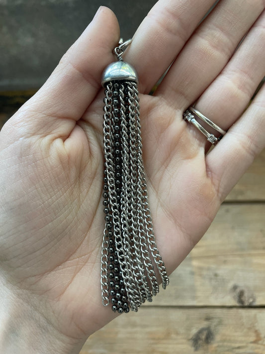 Two Tone Silver Chain Waist Belt