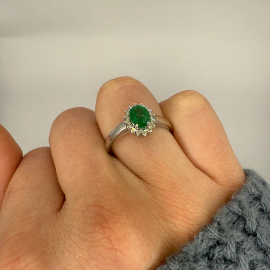 Emerald & Diamond Ring